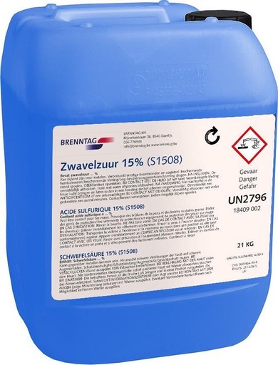 [010236] pH min vloeibaar 22 liter 15% - zwavelzuur - Brenntag