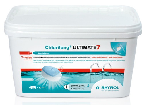 [014956] Chlorilong Ultimate7 - 7 in 1 multifunctionele chloor tabletten - 4,8kg - Bayrol